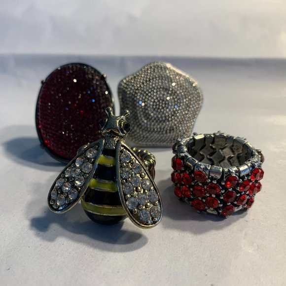 Rings Costume jewelry adjustable Rings - elastic bands - Picture 1 of 6